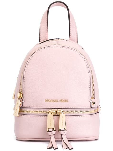 Michael kors mini xs pink rhea backpack (ballet) .